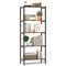 Costway 1/2 PCS 5-Tier Bookshelf Bookcase with Metal Frame & Dual Anti-Tipping Kits Storage Rack